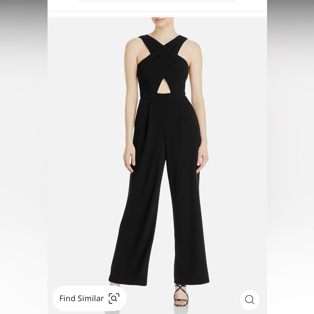 Aqua Crossover Formal Jumpsuit